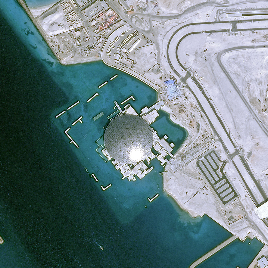 Pemantauan Situs Louvre Abu Dhabi oleh Pleiades