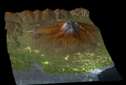 TanDEM-X DEM Mount Etna Volcano 