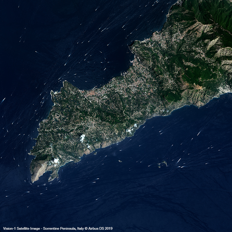 Vision-1 Satellite Image - Sorrentine Peninsula, Italy