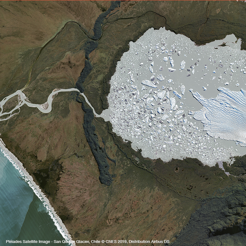 Pléiades - San Quintin Glacier