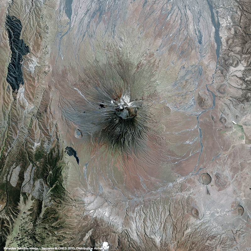 Pléiades - Tanzania Volcano