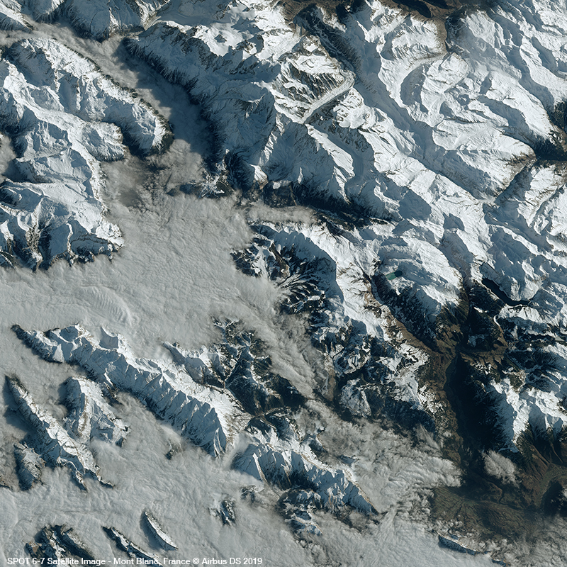 SPOT 6/7 - Mont Blanc Glacier, Chamonix