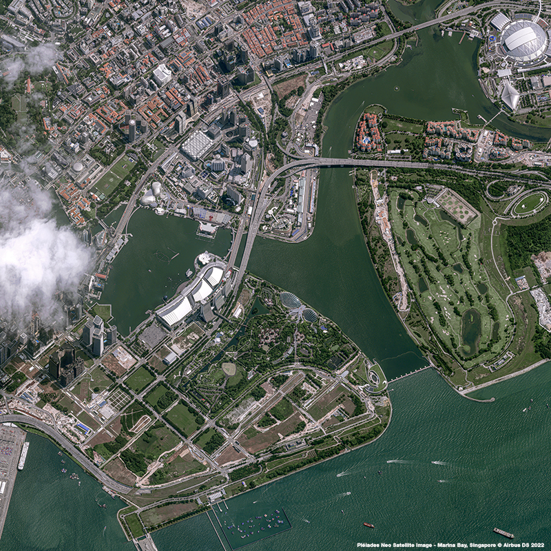 Pléiades Neo - Marina Bay, Singapore