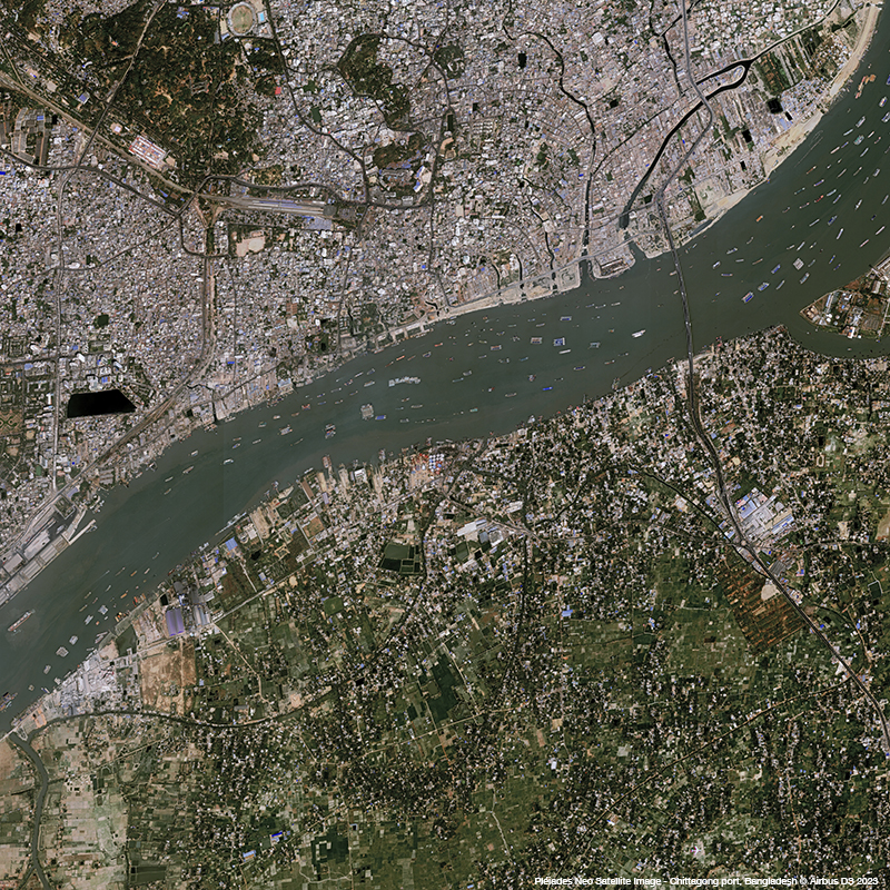 Pléiades Neo - Chittagong port, Bangladesh