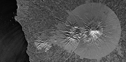 TerraSAR-X satellite image - Mount Egmont, New Zealand © Infoterra GmbH 2007