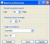 Arc Map Plugin - Search Preferences