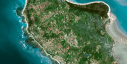 SPOT 5 Satellite Image - Oleron Island, France - © CNES 2003