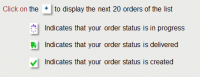 Order status - EN