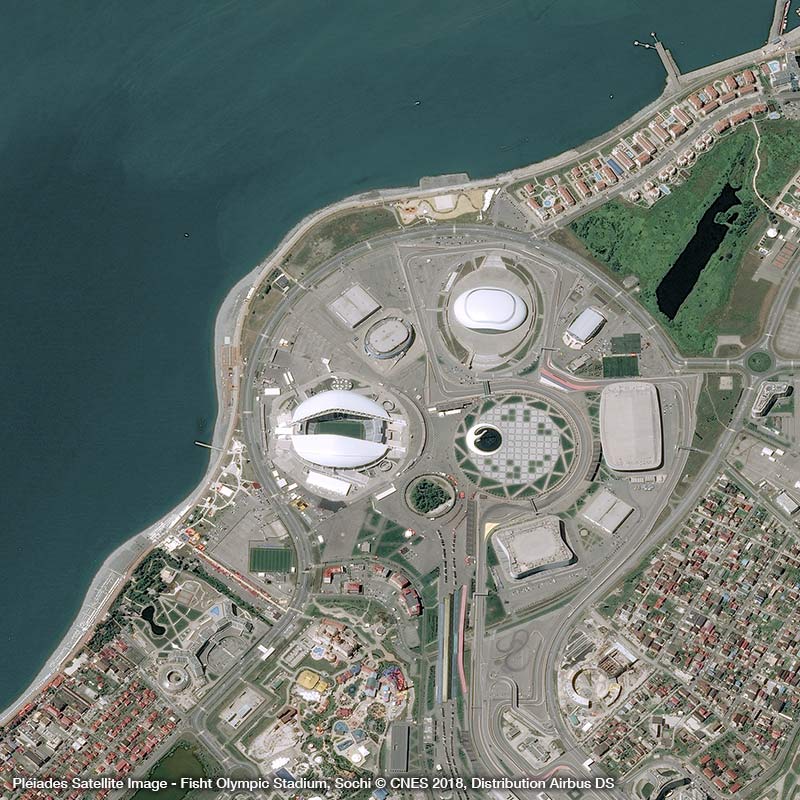 Pléiades Satellite Image - Fisht Olympic Stadium