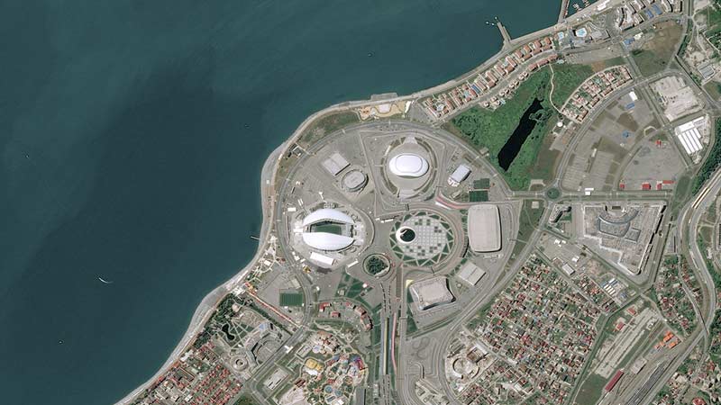 Pléiades Satellite Image - Fisht Olympic Stadium, Sochi