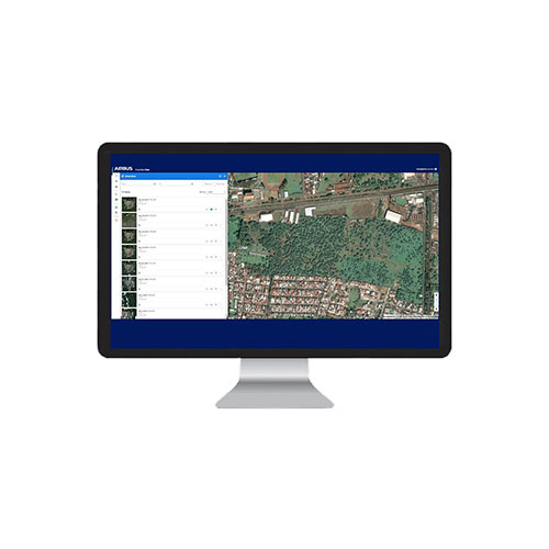 Zoom into the OneAtlas Living Library image showing the avocado groves