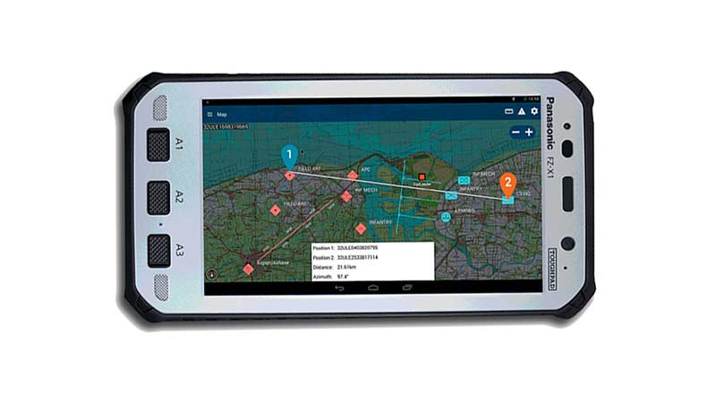 Airbus Soldier C2 touch-pad device