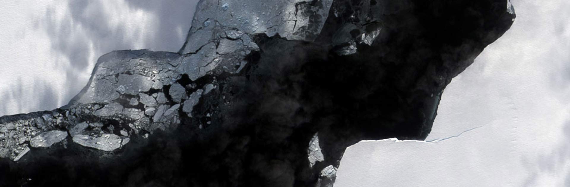 Iceberg A74 breaks from Brunt Ice shelf
