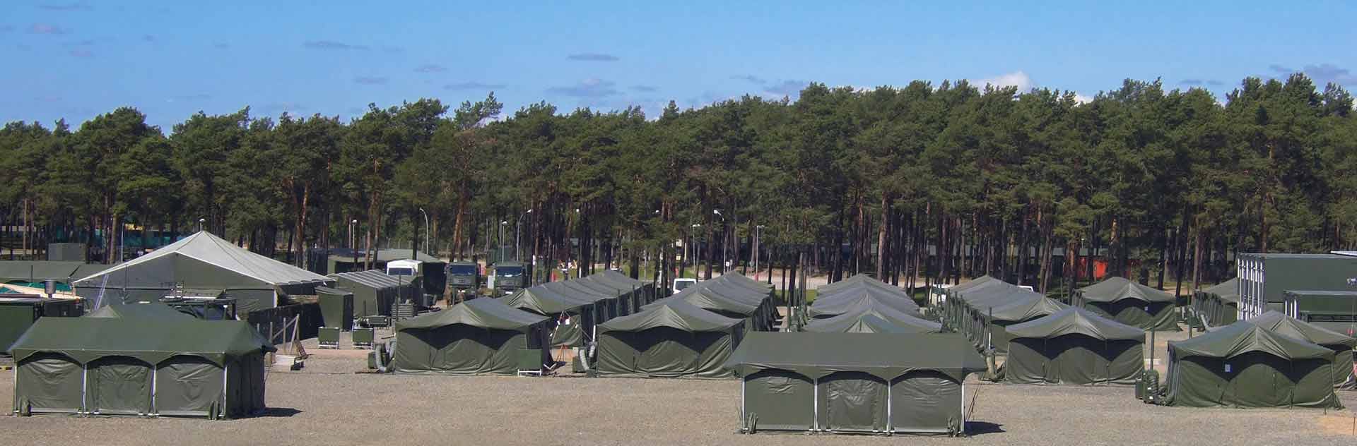 Field camp planned and constructed using the Airbus Planning and Exploration Tool (PET)