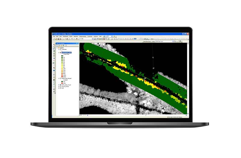 	Airbus analysis of vegetation along railway tracks using remote sensing data