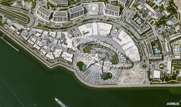 Dubai, UAE, at 30cm resolution by Pléiades Neo 3 satellite, copyright Airbus DS 2021