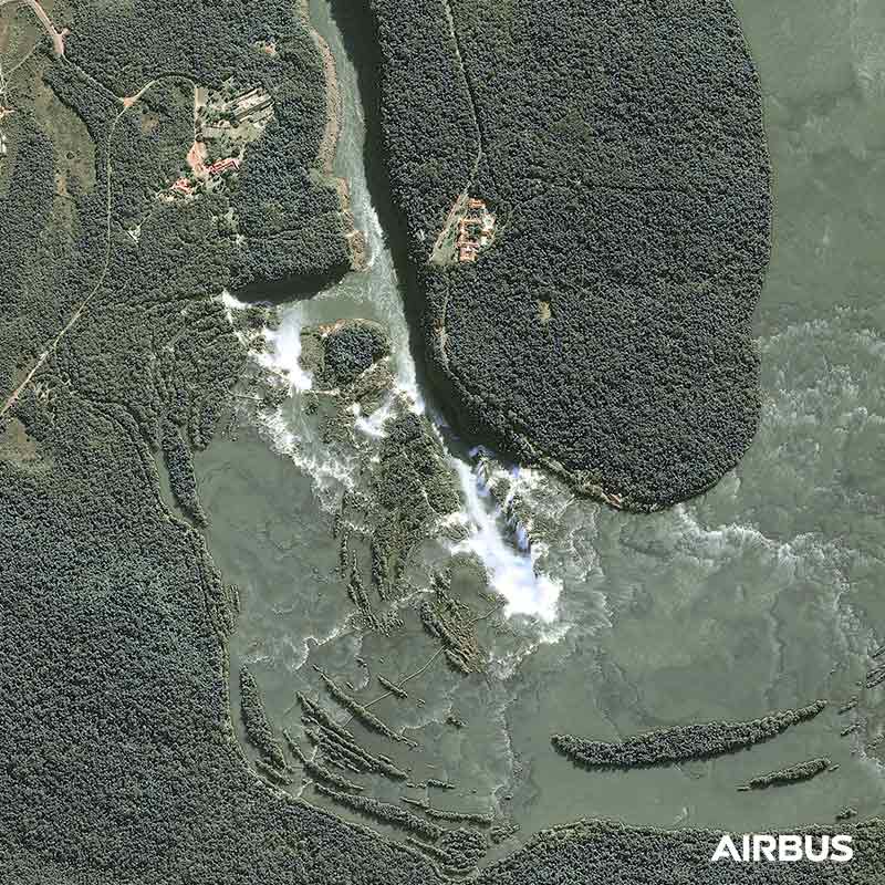 Pléiades Satellite Image - Iguazu Falls, Argentina/Brazil border