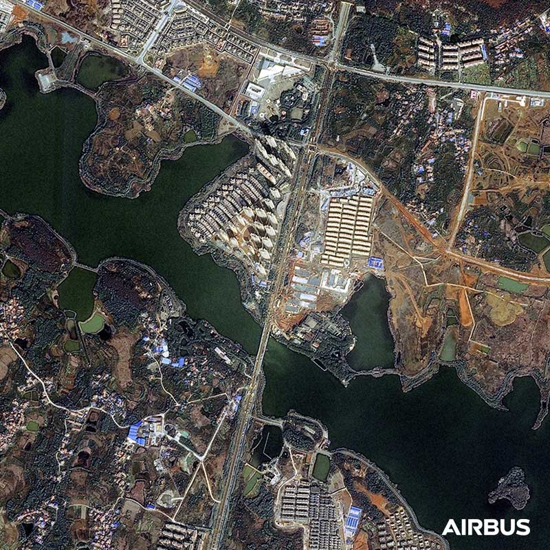 Pléiades Satellite Image - Wuhan Coronavirus Hospital