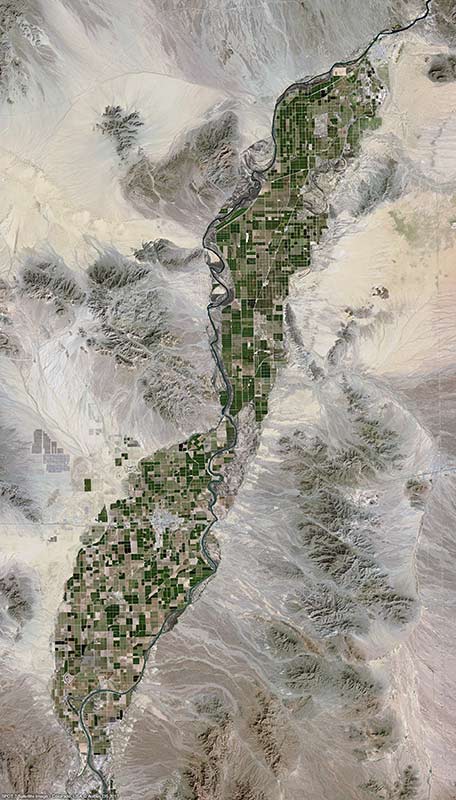 SPOT 7 Satellite Image - Blythe, California, USA