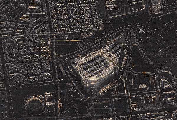 Radar Constellation Satellite Image - California