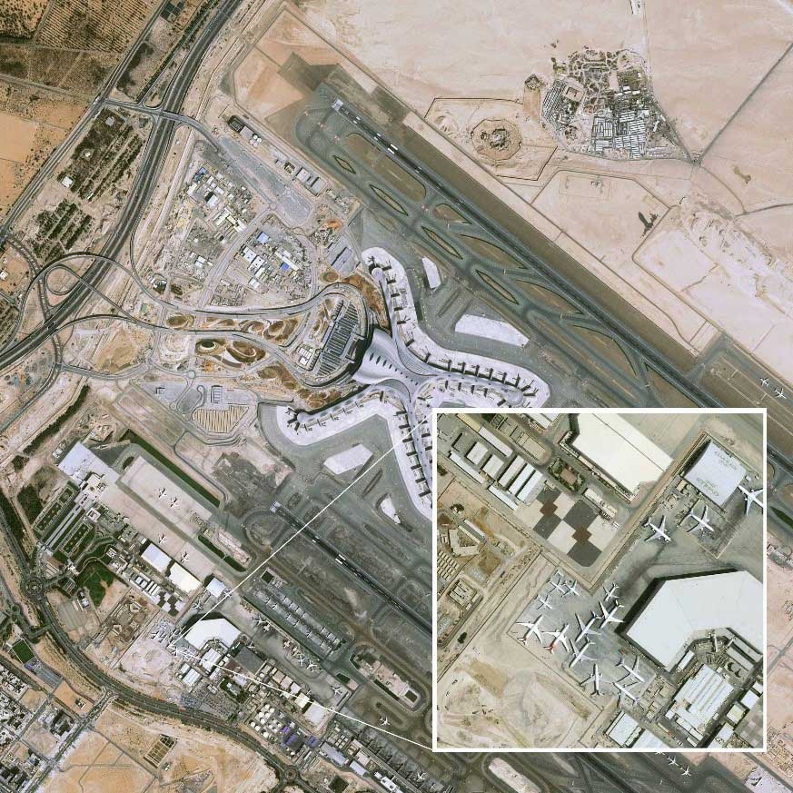 Pléiades Neo / Pléiades / SPOT Abu Dhabi Airport