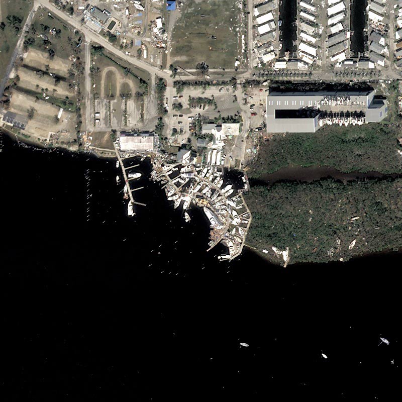 Pléiades Neo - Fort Myers Beach after hurricane - Detail 2
