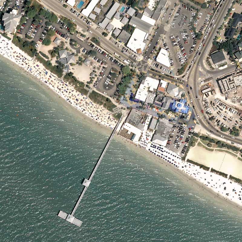 Pléiades Neo - Fort Myers Beach before hurricane - Detail 3