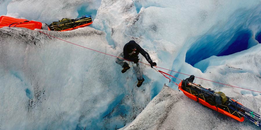 Vincent Colliard explorer - Passage sleds