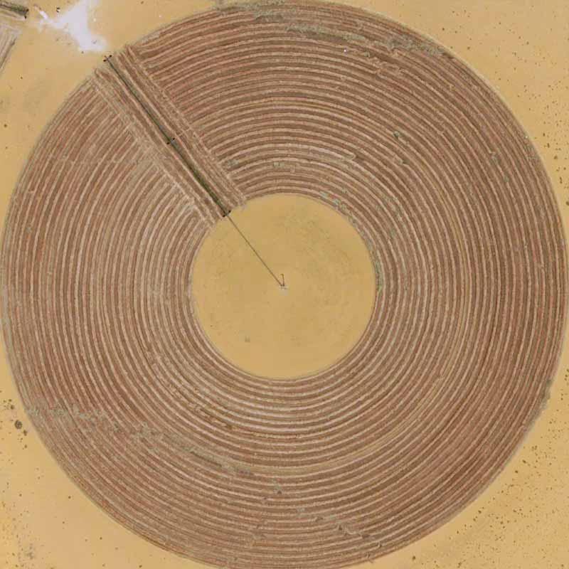 Since 1985, Saudi Arabia has launched a program to install agricultural farms in the desert.