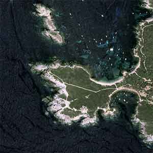 Pléiades Neo satellite image - Botanical Conservatory of Porquerolles, France - 30cm resolution 