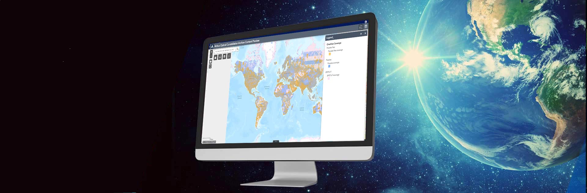 See global coverage of commercially available satellite imagery from Pléiades Neo, Pléiades and SPOT 6/7.