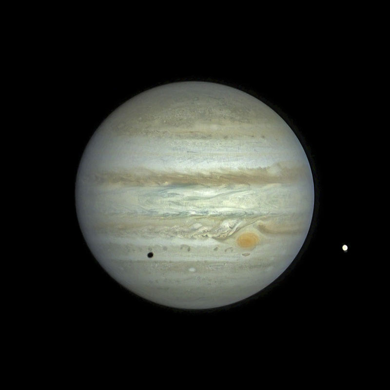 Eclipse of the satellite Europe on Jupiter