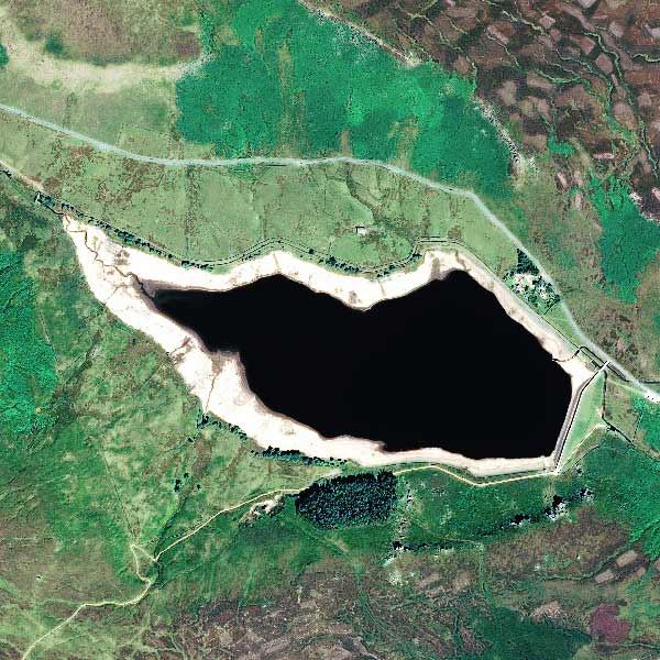 Pléiades image satellite - 50 cm resolution - Widdop reservoir England