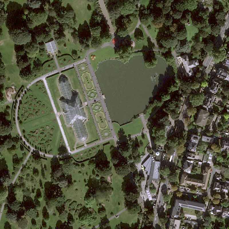 Pléiades Neo Image satellite - Royal Botanic Gardens of London Kews Gardens - 30cm resolution