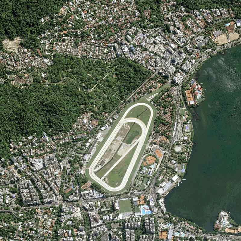 Pléiades Neo image satellite - The Botanical Garden of Rio de Janeiro in Brazil - 30cm resolution