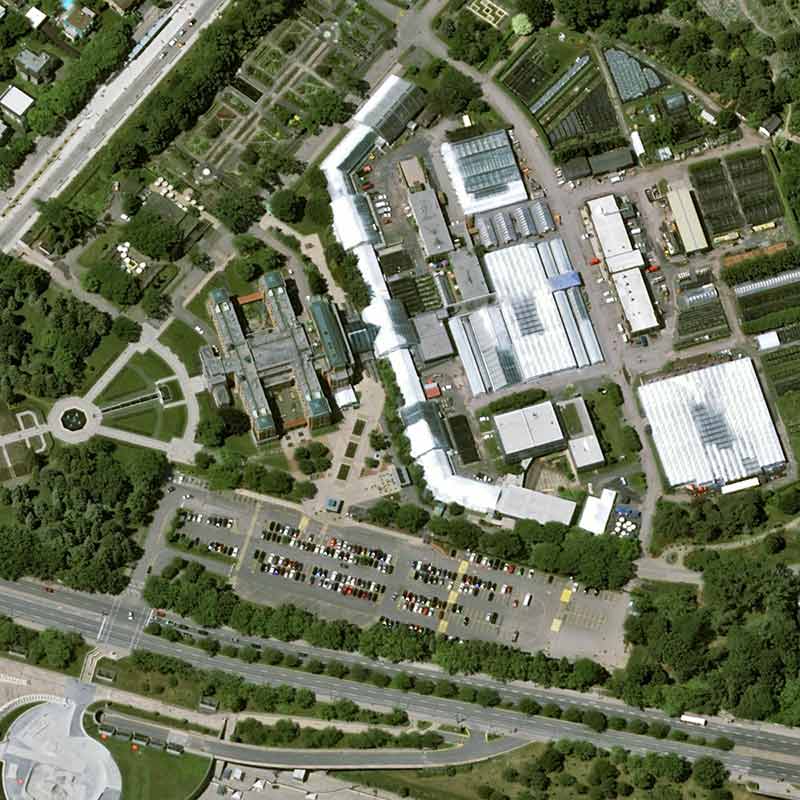 Pléiades Neo satellite image - The Botanical Garden of Montreal, Canada - 30cm resolution