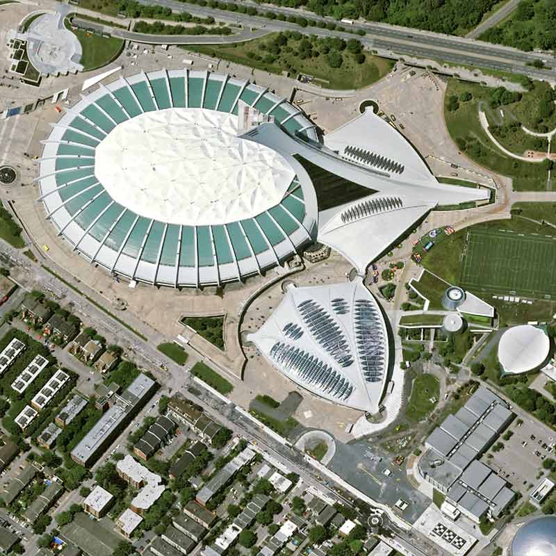 Pléiades Neo satellite image - The Botanical Garden of Montreal, Canada - 30cm resolution