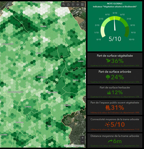 Extract from GreenCity platform (TerraNIS) with Nancy results Extract from GreenCity platform (TerraNIS) with Nancy results