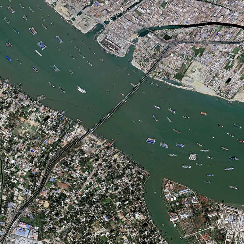 Pléiades Neo - Chittagong port, Bangladesh Zoom 1