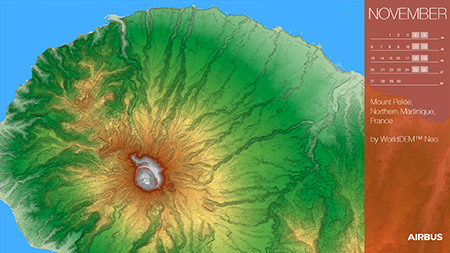WorldDEM™ Neo - Volcanoes and forests of Mount Pelée