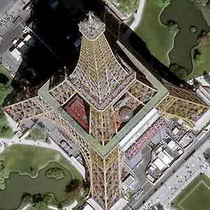 Pléiades Neo satellite image - H15 resokution - Tour Eiffel, Paris - France