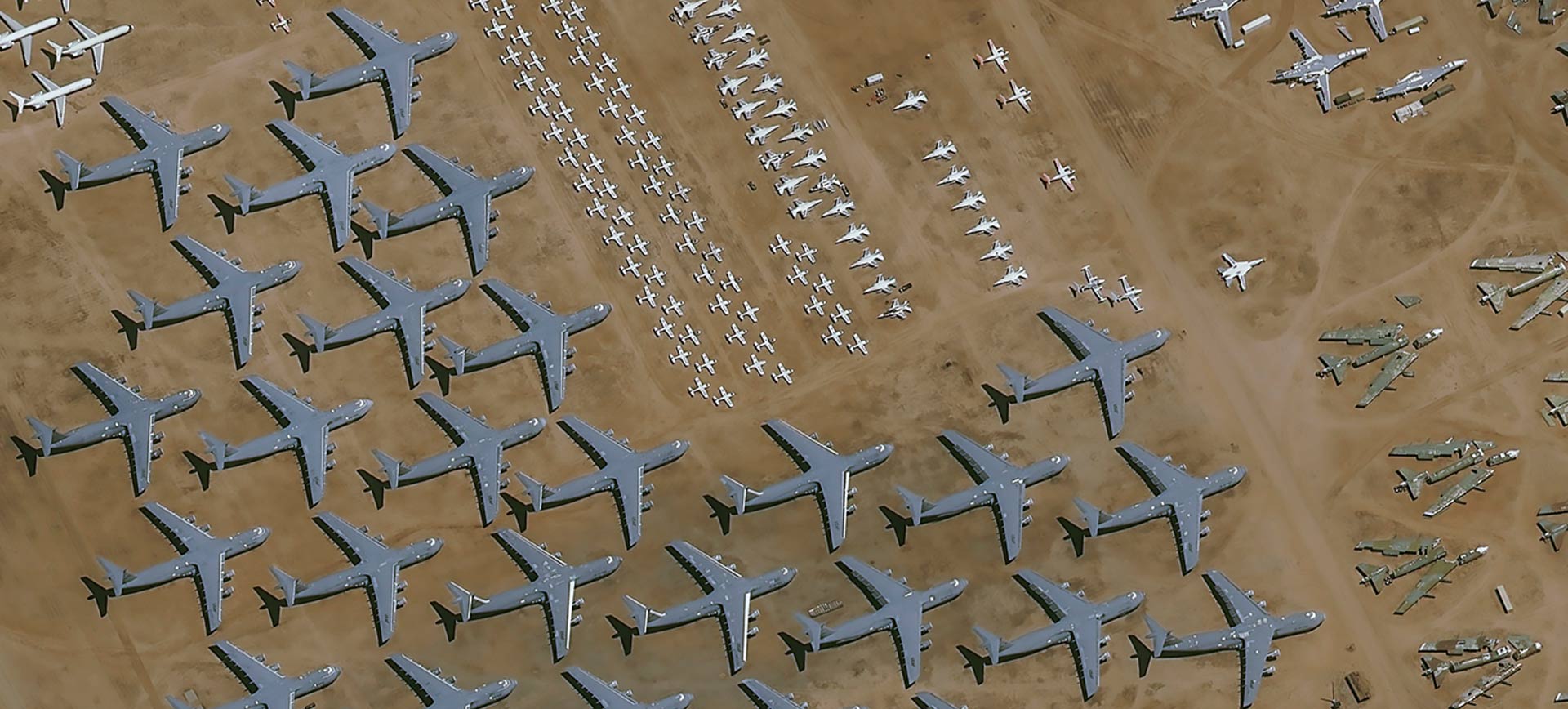 Pléiades Neo Satellte Image - Tucson - The Largest Aircraft Graveyard in the World