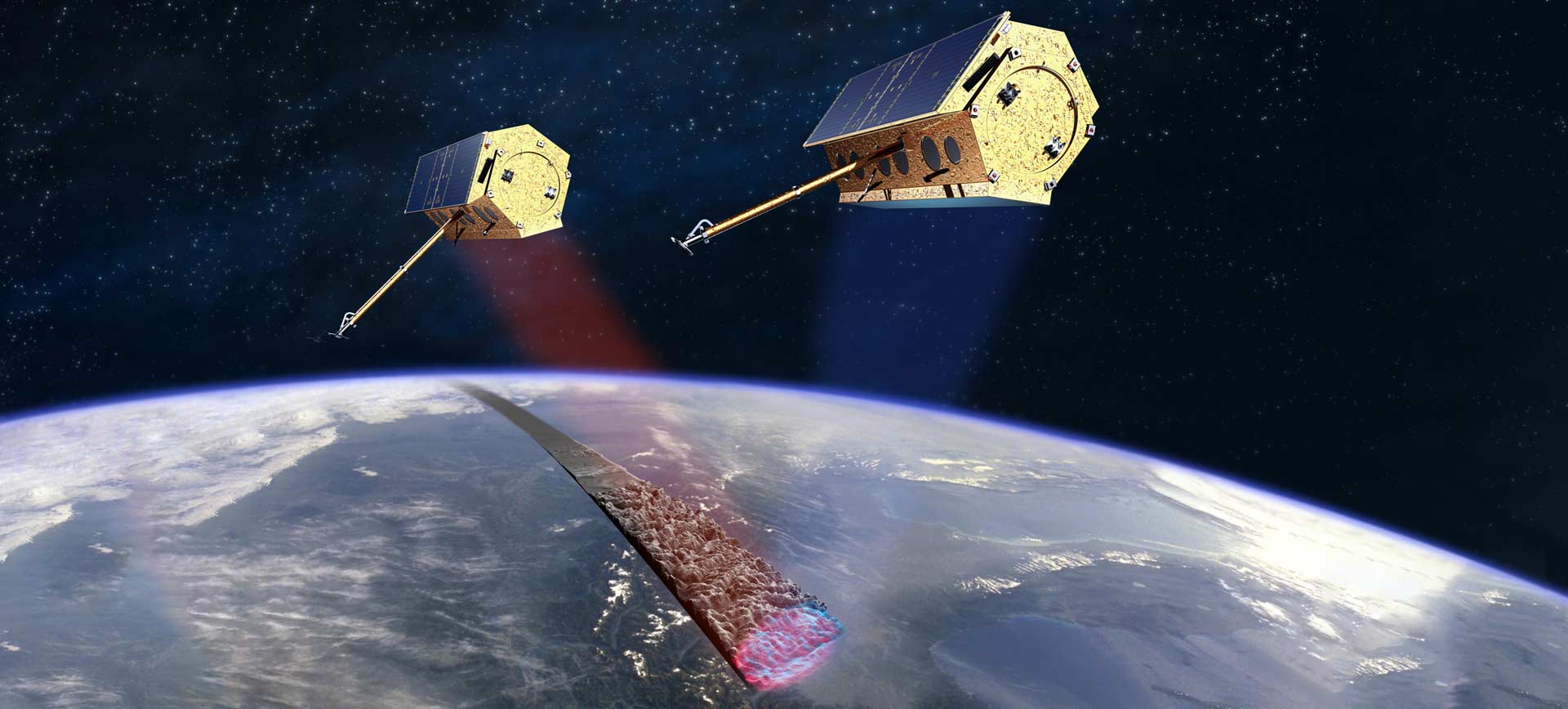 Radar constallation satellite