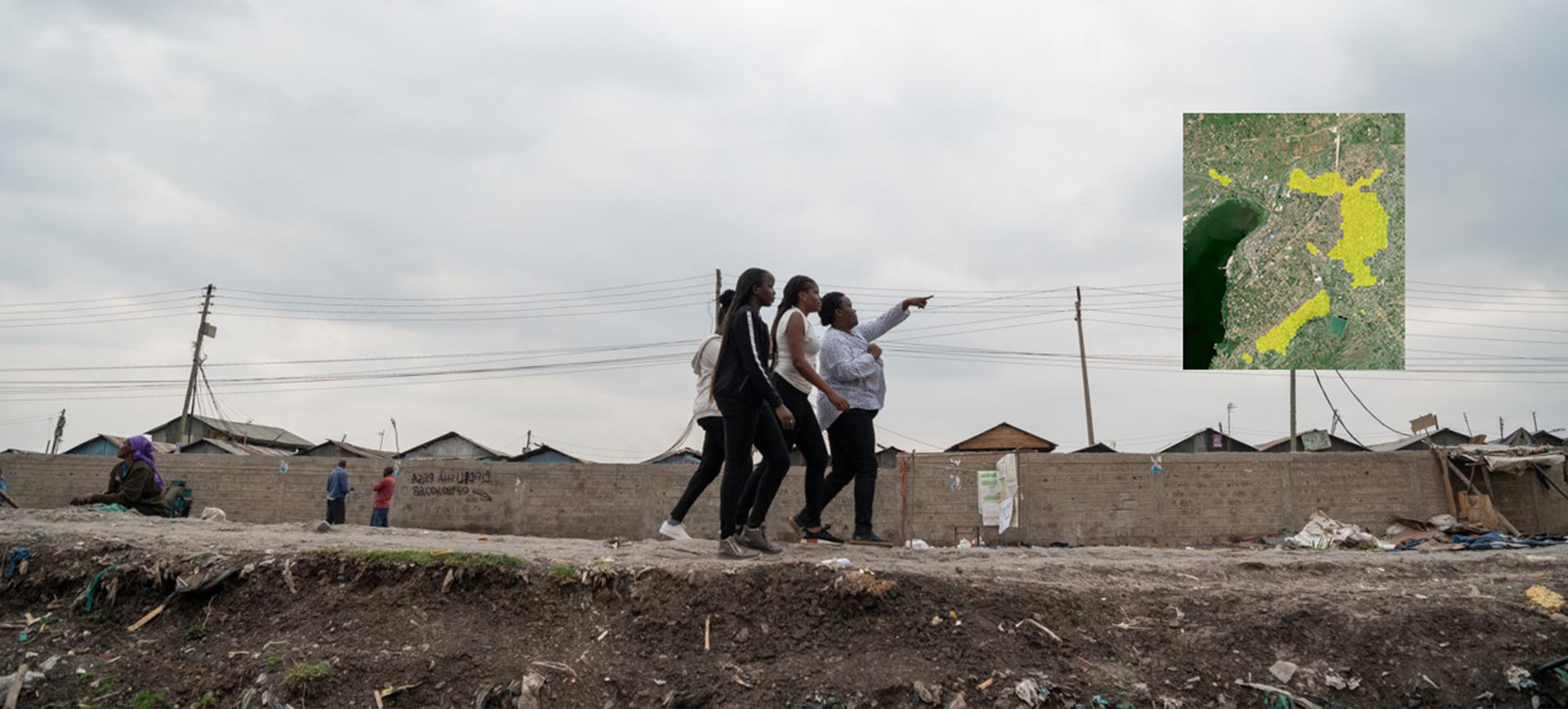 Woman in a slum - Kenya