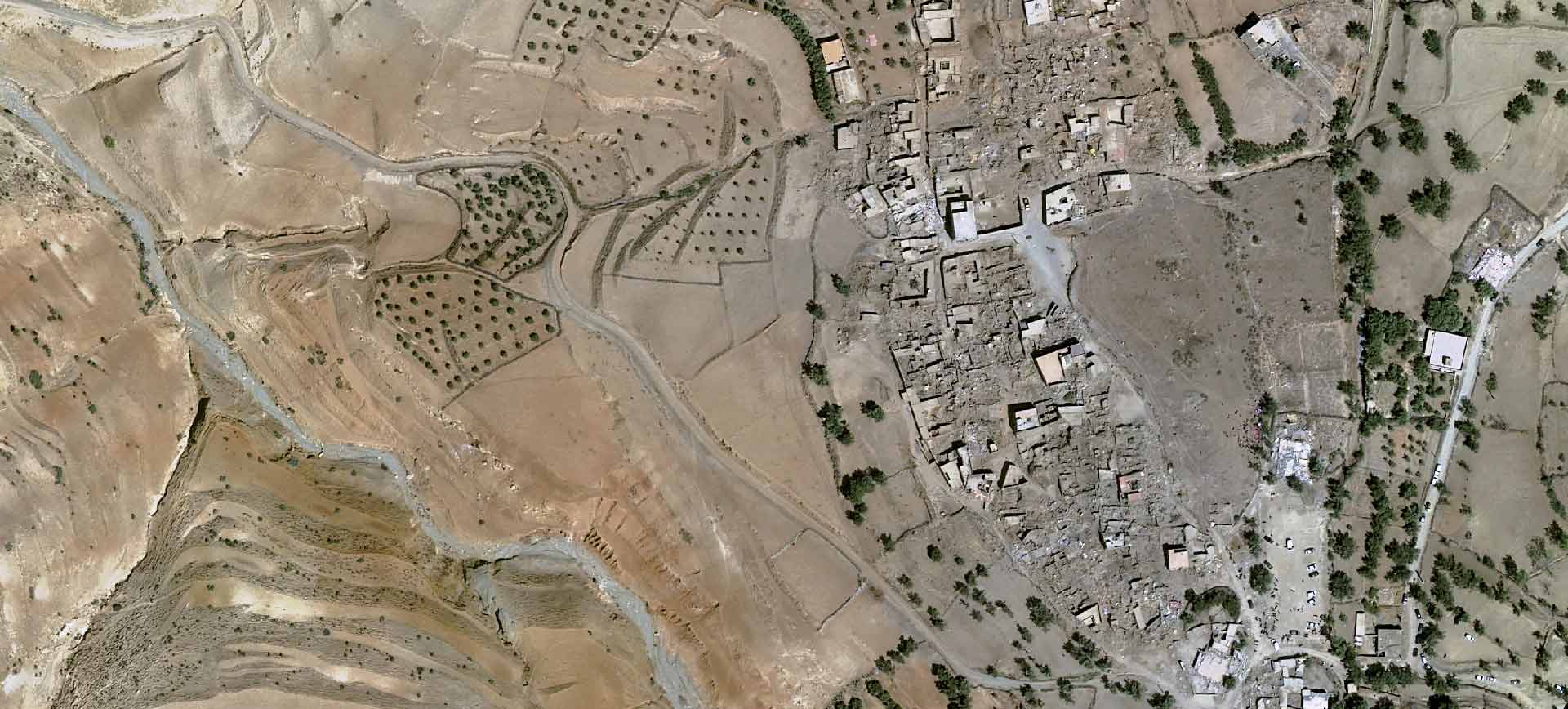 Pléiades Neo image satellite - Amizmiz - Earthquake in Morocco -30cm resolution